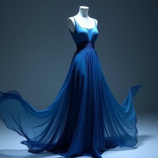 Hand-dyed silk maxi dress